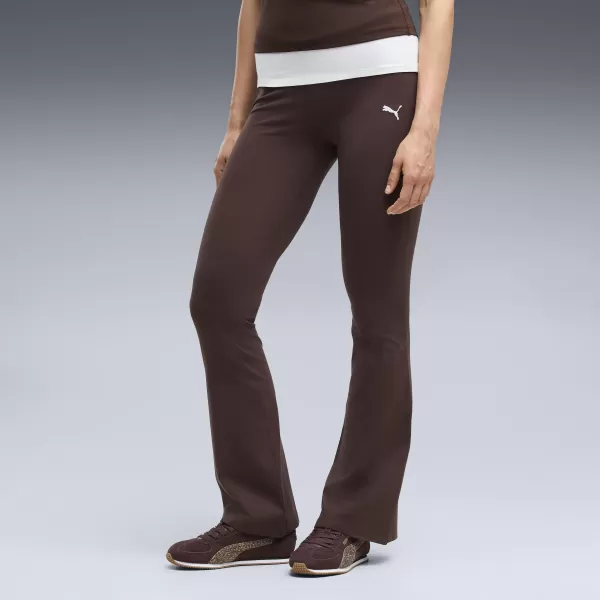  Дамски клин PUMA ESS HIGH-WAIST FLARED LEGGINGS 63154233 ШОКОЛАДОВО ФОНДЮ 