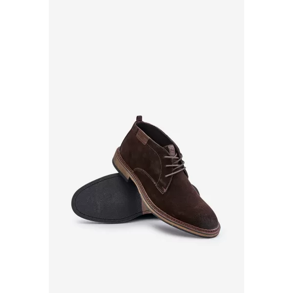  Мъжки обувки BIG STAR SHOES OO174145 КАФЯВО/БЕЖОВО 