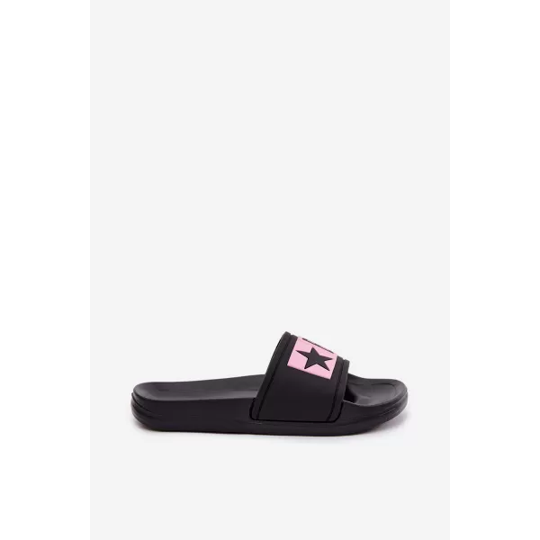  Детски чехли BIG STAR SHOES TT374A004 ЧЕРНО/РОЗОВО 
