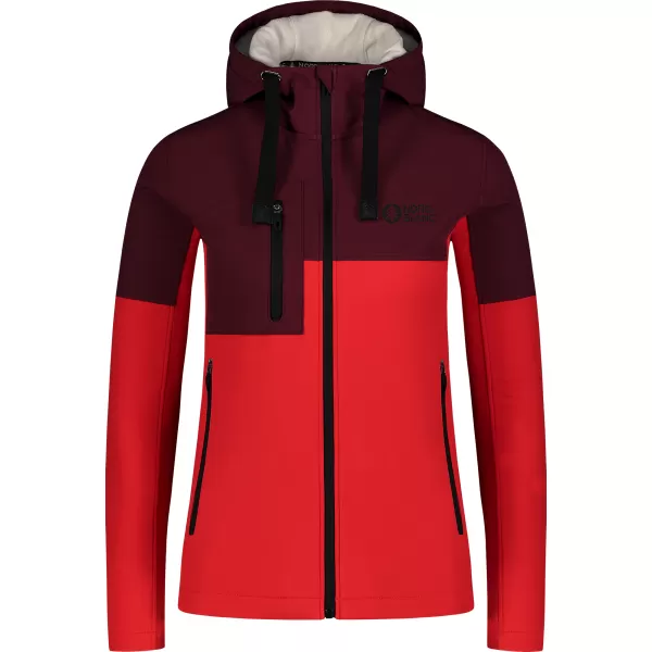  Дамски суичър NORDBLANC HIDA NBSSL8342 ЧЕРВЕНО 
