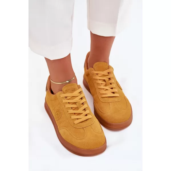  Дамски кецове BIG STAR SHOES RR274846 ЖЪЛТО/ЗЛАТНО 