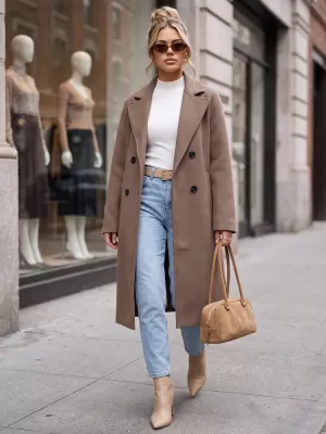 Дамско палто DSTREET NY0790 ФАНГО