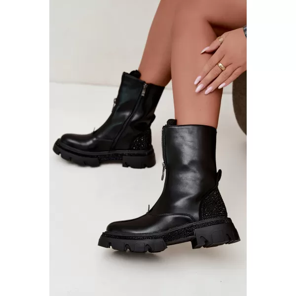  Дамски боти BOTO C-348 ЧЕРЕН 