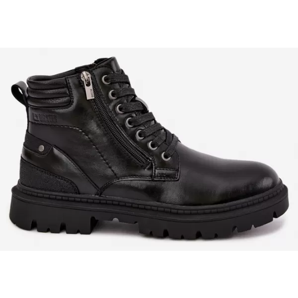  Мъжки боти до глезена BIG STAR SHOES UU174242 ЧЕРЕН 