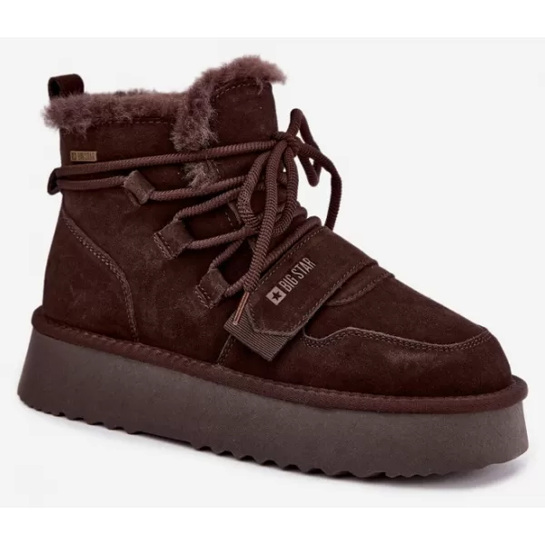  Дамски снежни човеци BIG STAR SHOES UU274316 КАФЯВИ/БЕЖОВИ СЕНКИ 