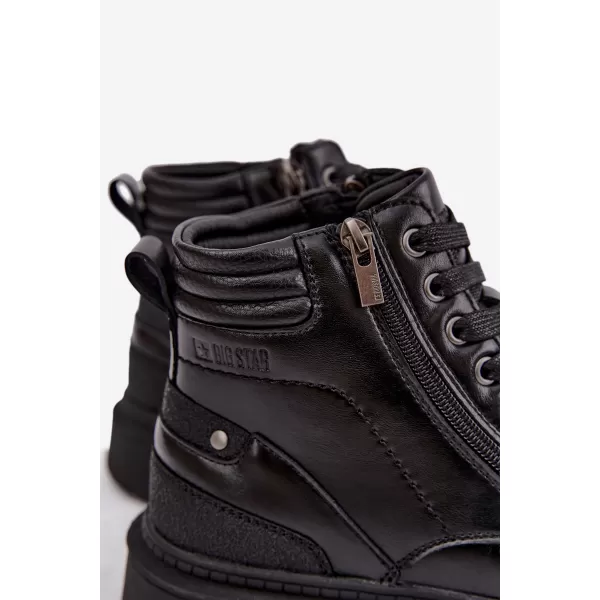  Мъжки боти до глезена BIG STAR SHOES UU174242 ЧЕРЕН 