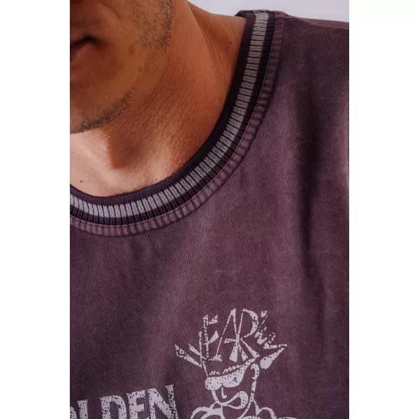  Мъжки тениски NEBBIA OLYMPIA HEAVYWEIGHT COTTON 941 БОРДО 
