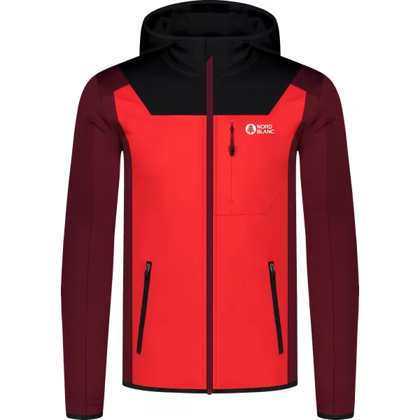  Мъжки суичър powerfleece NORDBLANC SPRAWL NBSFM8333 ЧЕРВЕНО 