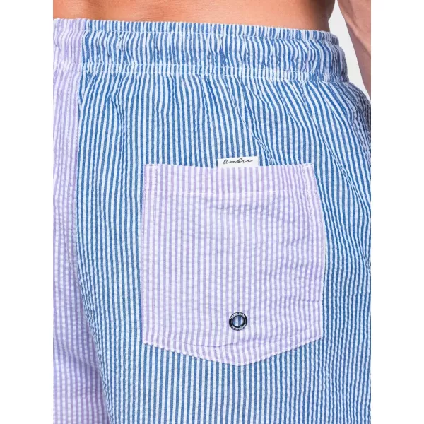  Мъжки шорти OMBRE OM-SRSS-0215 СИНЬО И ЛИЛАВО 