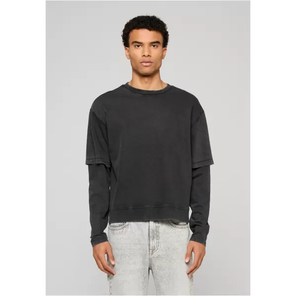  Мъжка тениска URBAN CLASSICS TB8410-00007 ЧЕРЕН 