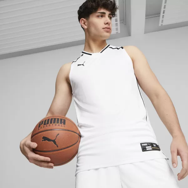  Мъжко трико PUMA HOOPS TEAM GAME JERSEY 676628-02 БЯЛА ПУМА 
