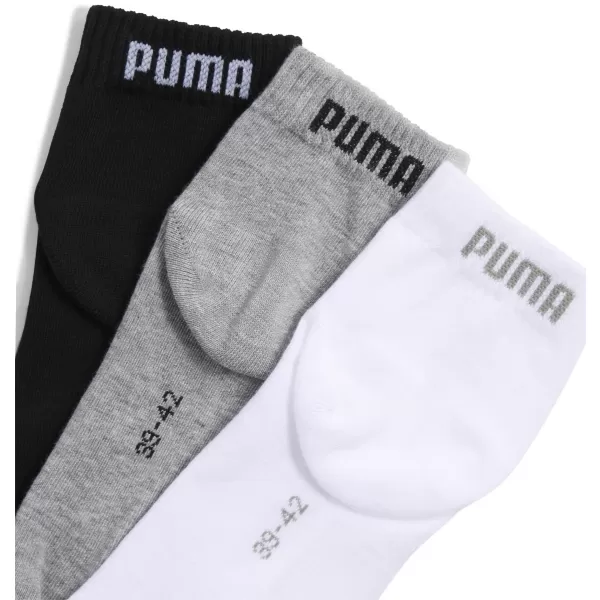  Чорапи PUMA UNISEX QUARTER PLAIN 3P 93858917 СИВО/БЯЛО/ЧЕРНО 
