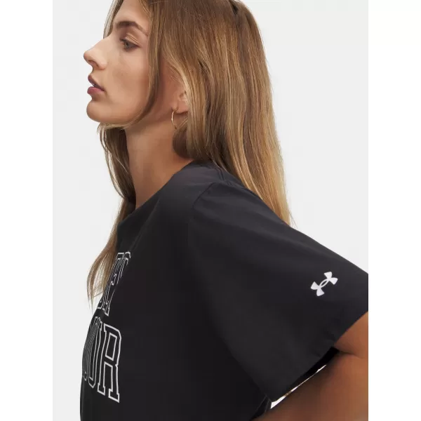  Дамска тениска UNDER ARMOUR RIVAL OS CAMPUS TEE 6007883-001 ЧЕРЕН 