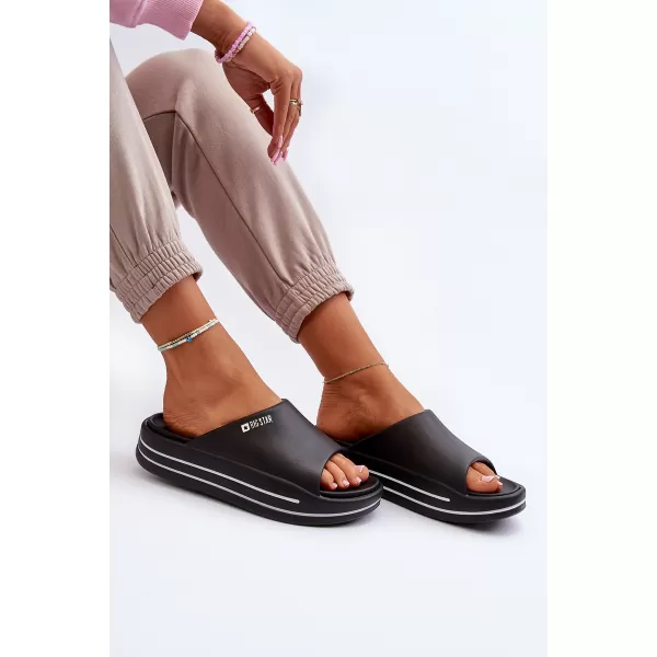  Дамски чехли BIG STAR SHOES NN274A037 ЧЕРЕН 