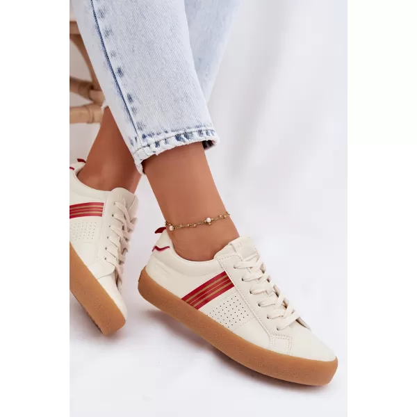  Дамски кецове BIG STAR SHOES TT274307 БЕЖОВО 