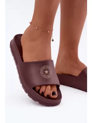 Дамски чехли BIG STAR SHOES UU274075 НЮАНСИ НА КАФЯВО И БЕЖОВО