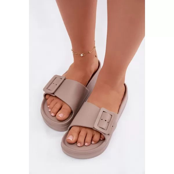  Дамски чехли BIG STAR SHOES TT274A079 БЕЖОВО 