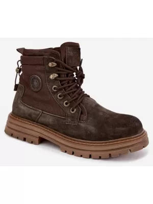 Мъжки обувки BIG STAR SHOES UU174254 КАФЯВИ/БЕЖОВИ СЕНКИ