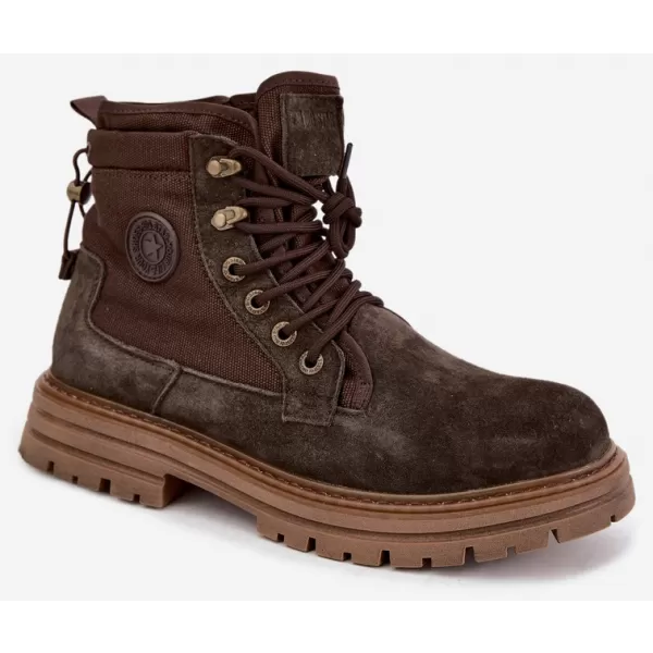  Мъжки обувки BIG STAR SHOES UU174254 КАФЯВИ/БЕЖОВИ СЕНКИ 
