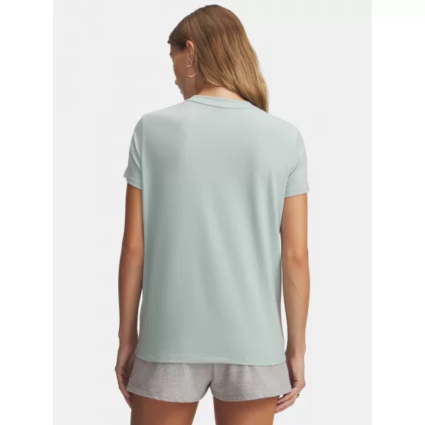  Дамска тениска UNDER ARMOUR RIVAL CORE SS 1383648-477 СИНЬО 