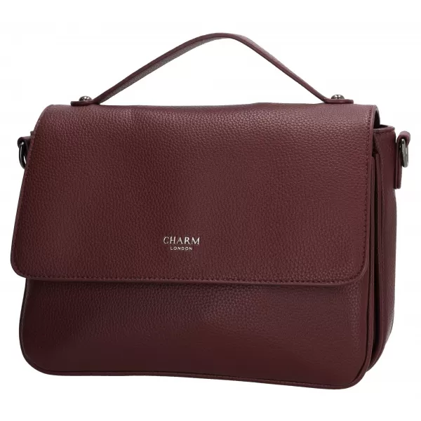  Дамска чанта CHARM LONDON Mulberry street W00404 Bordeaux red ЧЕРВЕНО БОРДО 