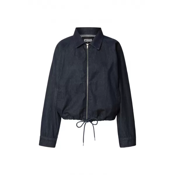 Дамско яке URBAN CLASSICS TB8295 СИН ИЗПЛАКНАТ ИЗМИТ 