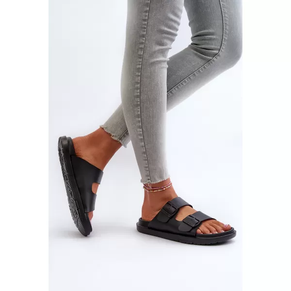  Дамски чехли BIG STAR SHOES NN274A750 ЧЕРЕН 