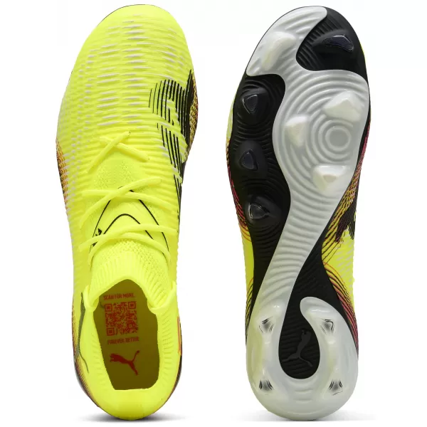  Футболни обувки PUMA FUTURE 8 MATCH FG/AG 108140-03 ЖЪЛТО/ЧЕРНО/УДАРЕНО ОТ СЛЪНЦЕ 