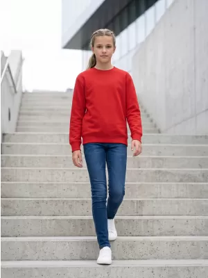Детски суичър MALFINI CREW 427 ЧЕРВЕНО