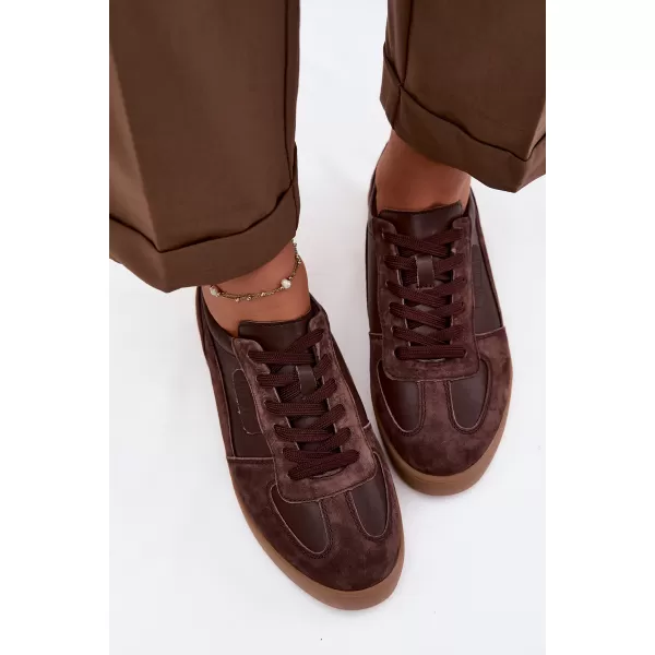 Дамски кецове VINCEZA 7933 ШОКОЛАД 