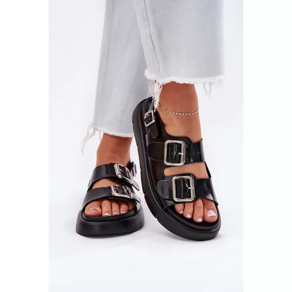  Дамски сандали BIG STAR SHOES RR274662 ЧЕРЕН 