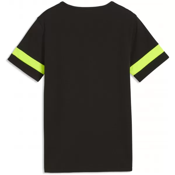  Детска тениска PUMA ATTACANTO LOGO JERSEY JR 66104603 PUMA BLACK/LIME SQUEEZE 