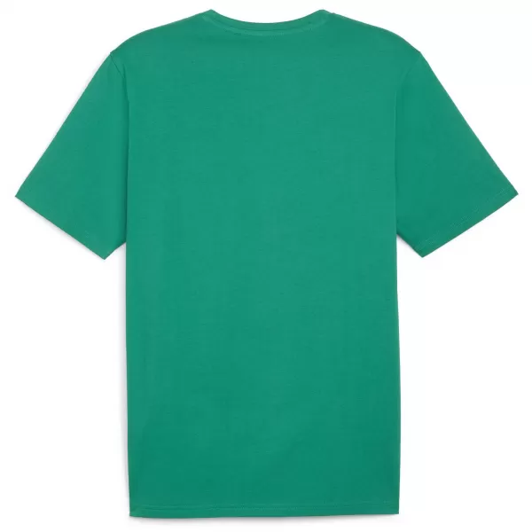  Мъжка тениска PUMA TEAMRISE LOGO JERSEY COTTON 658705-05 SPORT GREEN/ СПОРТНО ЗЕЛЕНО/ПУМА БЯЛО 
