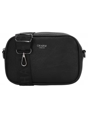 Чанта през рамо CHARM LONDON Mulberry street W01597 Black ЧЕРЕН