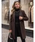 Дамско палто DSTREET NY0795 КАФЯВО