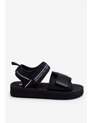 Дамски сандали BIG STAR SHOES LL274784 ЧЕРЕН