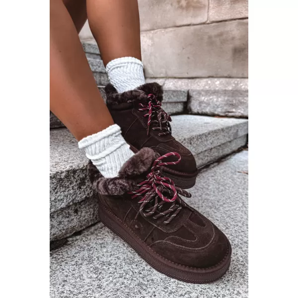  Дамски снежни човеци BIG STAR SHOES UU274312 ШОКОЛАД 