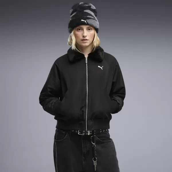  Дамско яке PUMA REVERSIBLE BLOUSON HIGH LOFT LINING JACK 69456601 ПУМА ЧЕРНА 