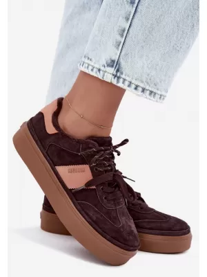 Дамски кецове BIG STAR SHOES UU274770 КАФЯВИ/БЕЖОВИ СЕНКИ