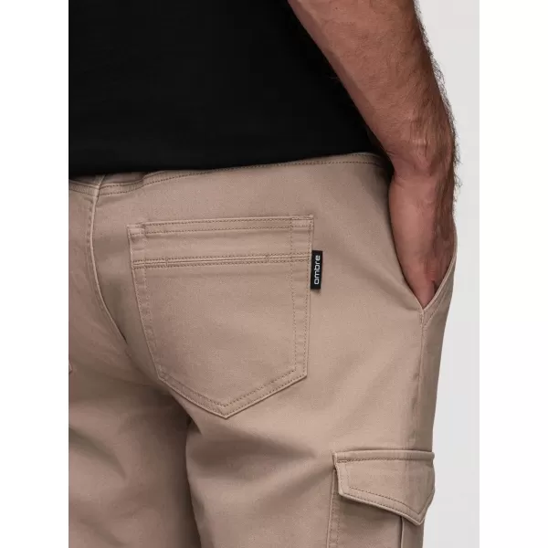  Мъжки панталон OMBRE OM-PAJO-0290 БЕЖОВО 