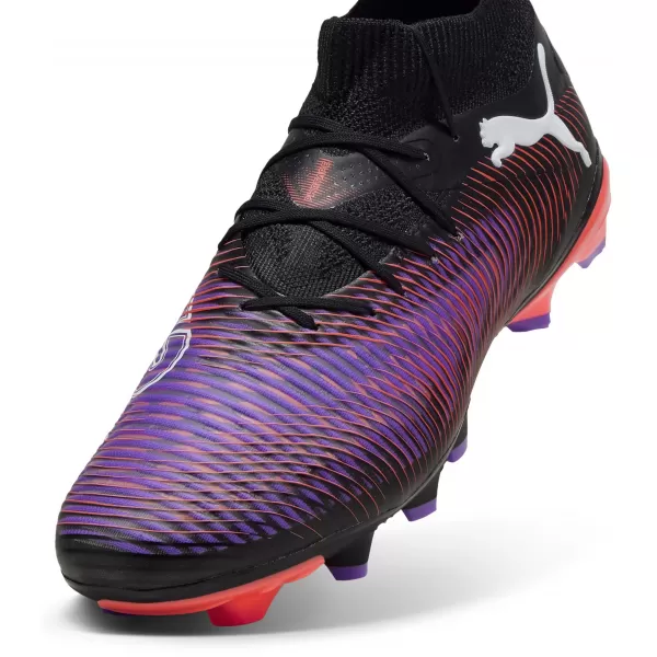  Футболни обувки PUMA FUTURE 8 PRO FG/AG 108139-01 ЧЕРНО/БЯЛО/СВЕТЕЩО ЧЕРВЕНО 