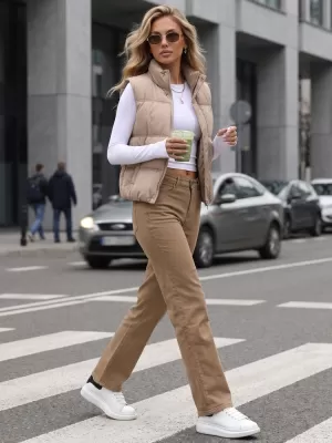 Дамски панталон DSTREET UY3095 КАРАМЕЛ