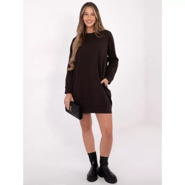  Рокля BASIC FEEL GOOD RV-TU-5184.93P ТЪМНО КАФЯВО 