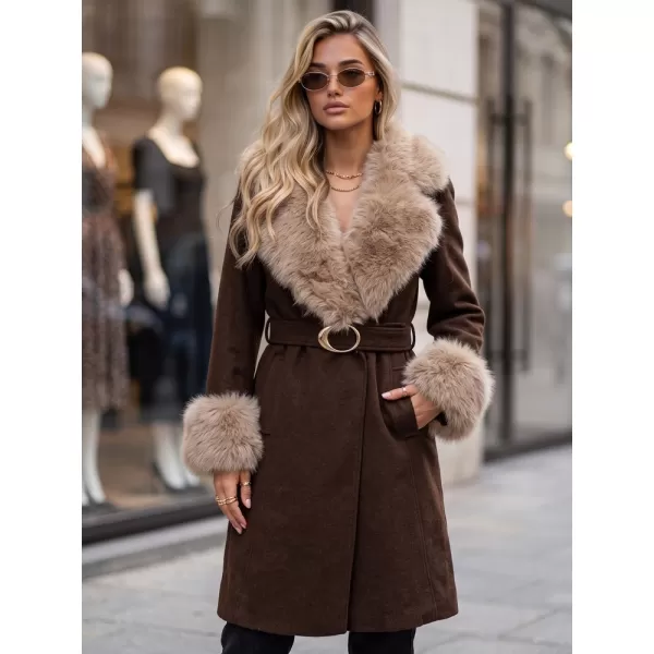  Дамско палто DSTREET TY6073 КАФЯВО 