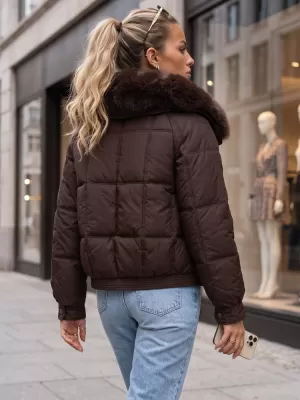 Дамско яке DSTREET TY6040 КАФЯВО