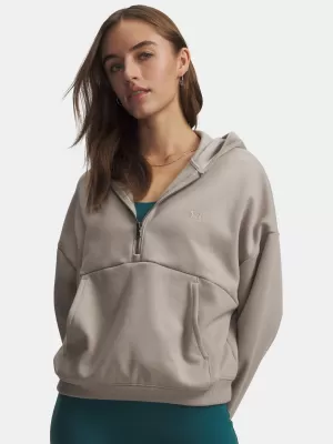 Дамски суичър UNDER ARMOUR ICON FLEECE HZ HOODIE 6012843-203 КАФЯВО
