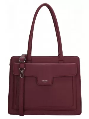 Дамска чанта CHARM LONDON Monaco 25422 Bordeaux red ЧЕРВЕНО БОРДО