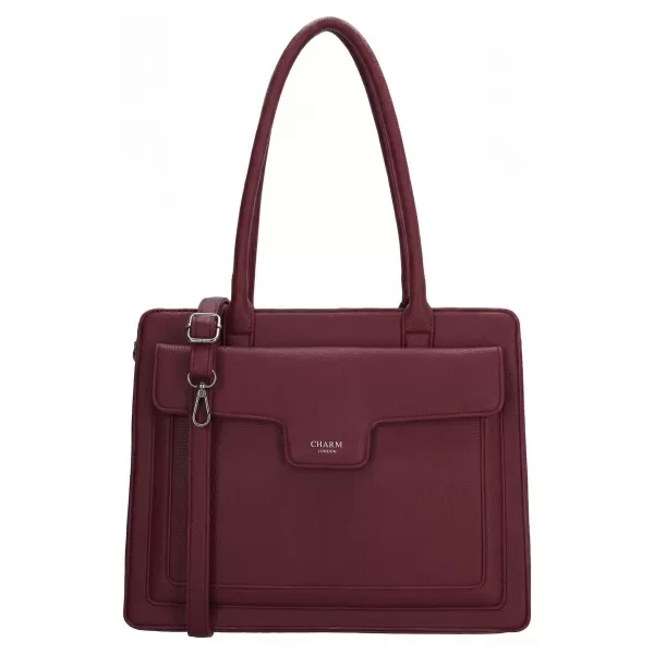  Дамска чанта CHARM LONDON Monaco 25422 Bordeaux red ЧЕРВЕНО БОРДО 