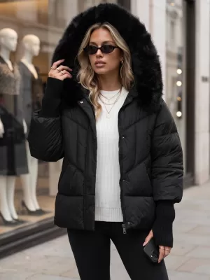 Дамско яке DSTREET TY5741 ЧЕРЕН