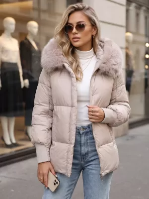 Дамско яке DSTREET TY6001 БЕЖОВО
